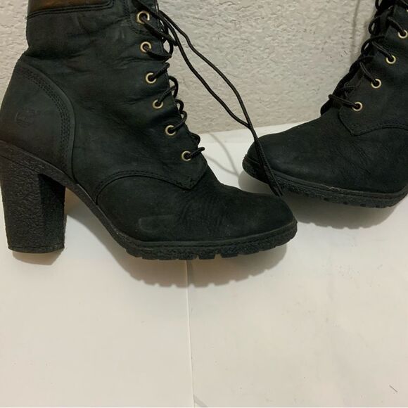 Timberland Earthkeepers Glancy ankle boots black heels Size 7/ 38 - Picture 4 of 15